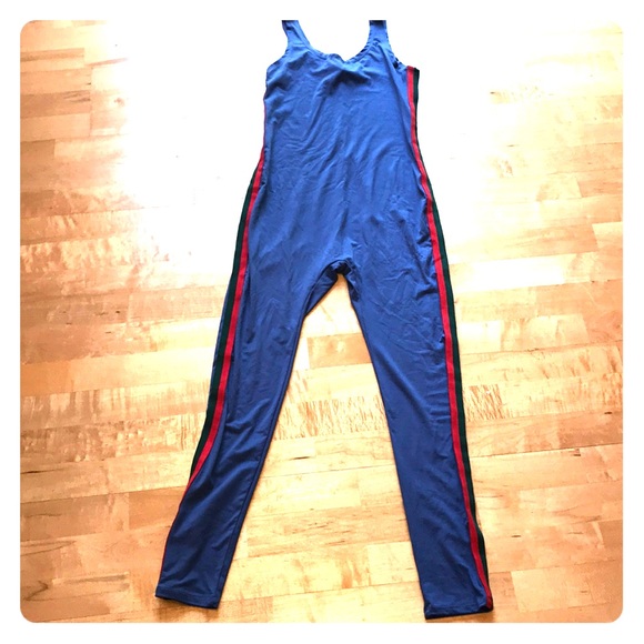 blue gucci jumpsuit